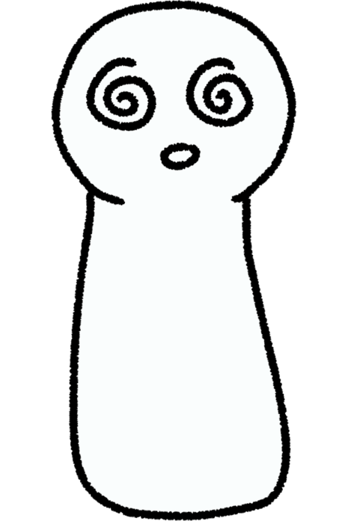 目が回る